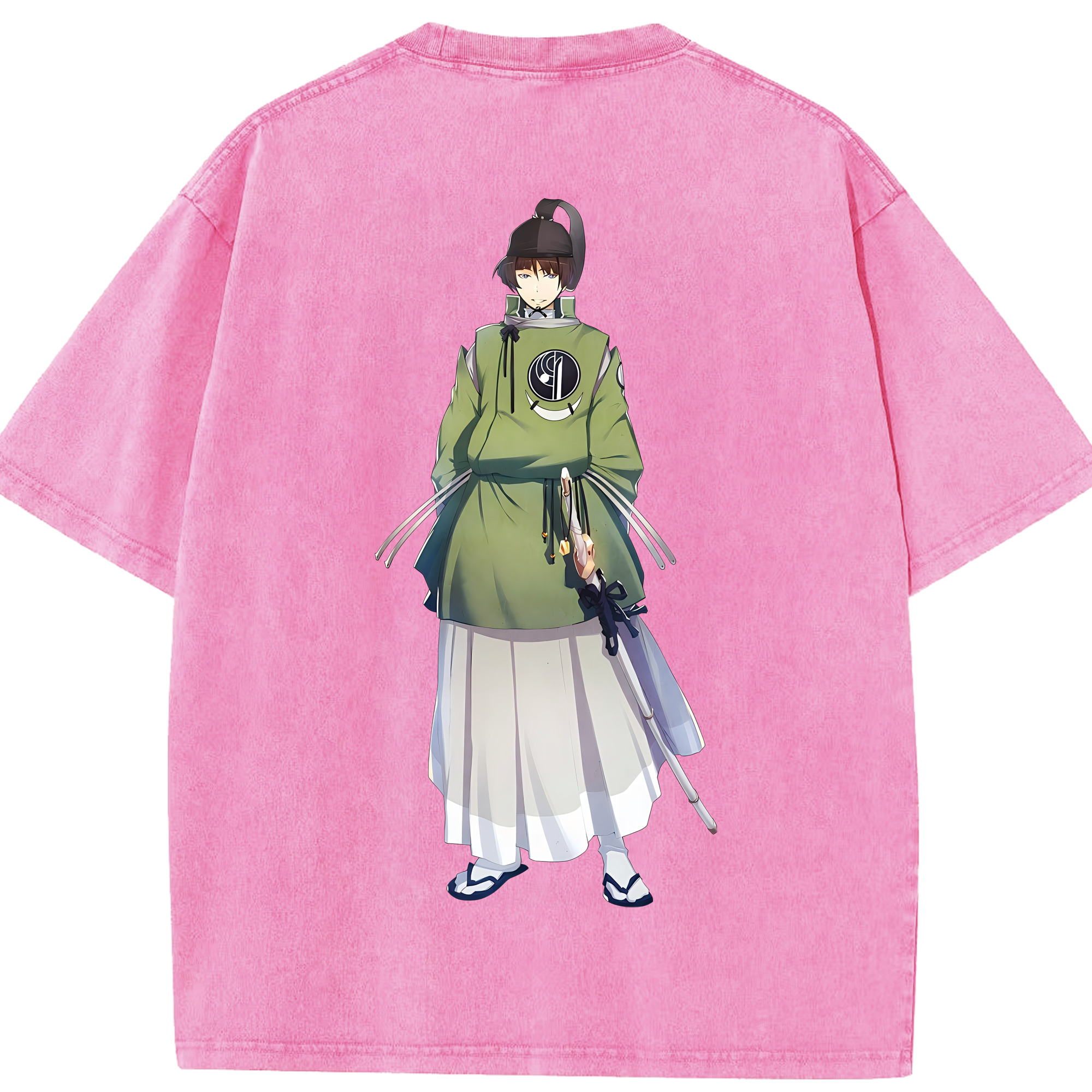 （画像用） 刀剣乱舞 Touken Ranbu 綿100% ヴィンテージ風 半袖Tシャツ（背面プリント）